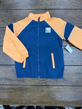 Old Navy Navy and Orange Kids Windbreaker Jacket